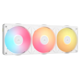 Corsair RX II RGB Gehäuselüfter iCUE Link RX360 II Unified Frame RGB Weiß mit iCUE Link System Hub 360mm RGB Lüfter Triple Fan C