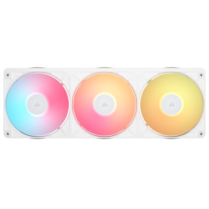 Ventilador Caja Corsair Rx Ii Rgb Series Icue Link Rx360 Ii Unified Frame Rgb White With Icue Link System Hub 360mm Rgb Fan Trip