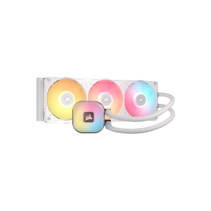 Venti. Cpu Corsair Icue Link Titan Ii 360 Rx Rgb White 360mm Radiator Liquid Cpu Cooler Cw-9061038-ww