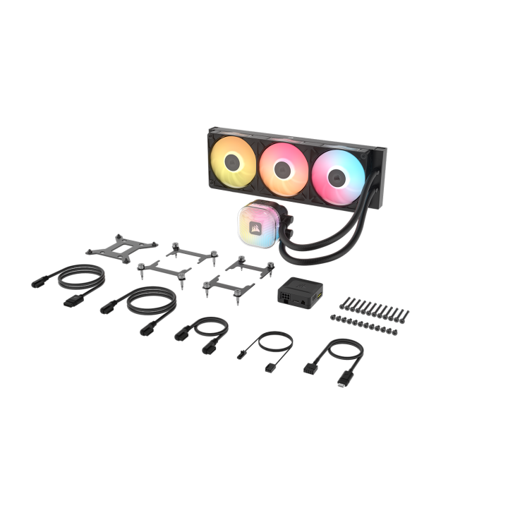 Venti. Cpu Corsair Icue Link Titan Ii 360 Rx Rgb 360mm Radiator Liquid Cpu Cooler Cw-9061037-ww