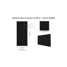 Unilumin Module 150x337.5 For Cabinet Ulw Iii 1.5 Led Sdm 3in1 Size: 600x337.5 Mm Brightness: 600 Nits Refresh Rate 3840hz Maint