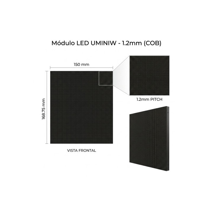 Unilumin Module 150x168.75 For Cabinet Uminiw 1.2 Led Cob Size: 600x337.5 Mm Brightness: 800 Nits Refresh Rate 3840hz Maintenanc