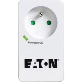 Eaton Protection Box PB1F : parasurtenseur avec 1 prise Schuko française, entrée 10 A, blanc