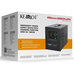 Sistema de alimentación ininterrumpida (SAI) Centrale Termice Kemot URZ3429-LFP4, 1800 W, 24 V
