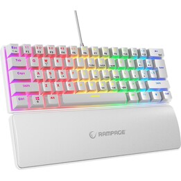 Rampage Plower K60 RMP Blue Switch (PLOWERK60-WHITE) - Teclado