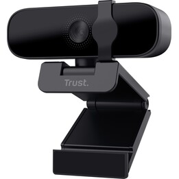 Trust Tanor 25548 Full HD 1080p Webcam with Integrated Noise-Cancelling Microphone USB Black