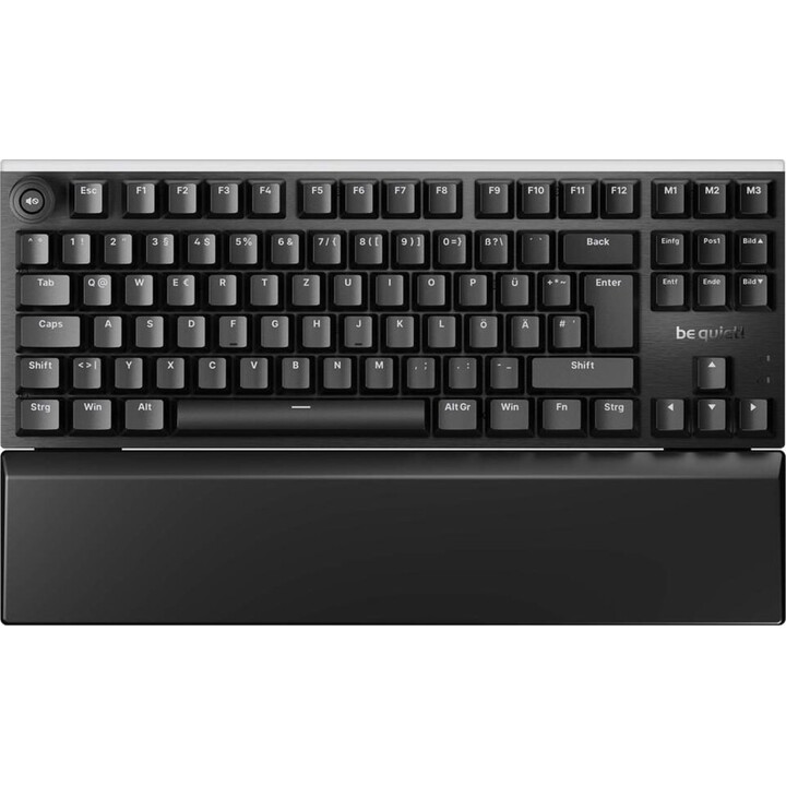 be quiet! Light Mount TKL BT006DE Wired RGB Mechanical Gaming Keyboard Silent Tactile German Black