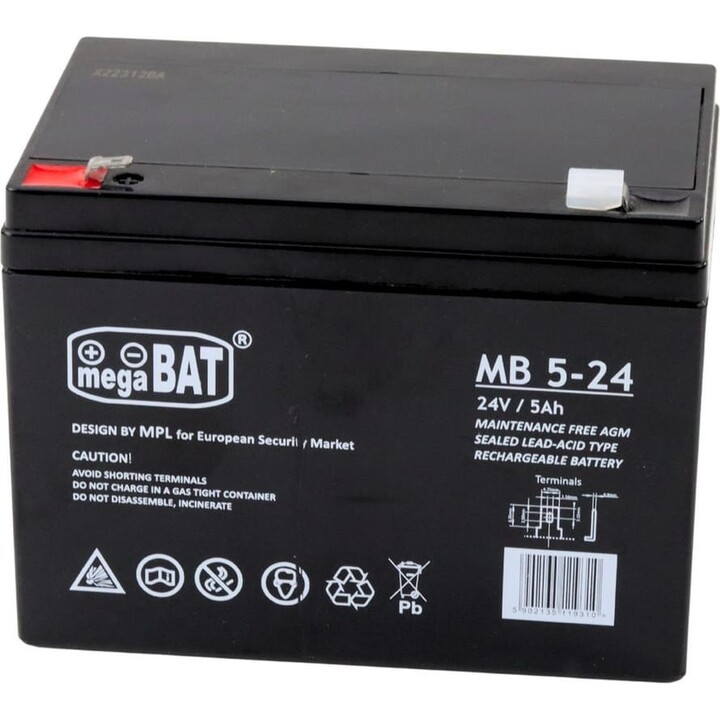 AGM NEL-312 Gel-Batterie für Elektrofahrzeuge, 24 V, 5 Ah