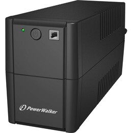 PowerWalker VI 850 SH – UPS interativa de linha IEC, 850 VA, 480 W, 4x IEC C13, USB, RJ11
