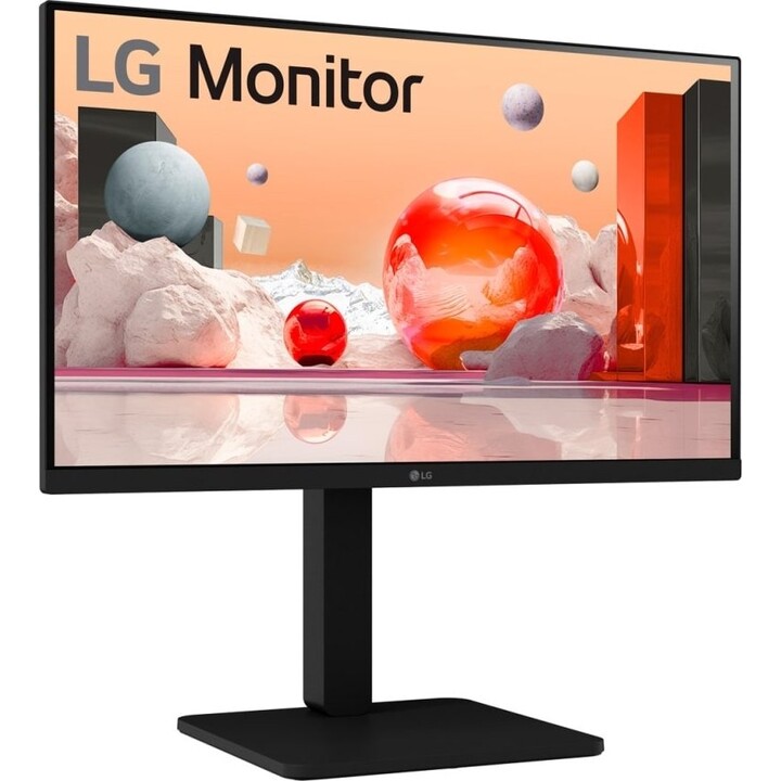 Monitor LG 24BA560-T de 24 polegadas Full HD IPS, 100 Hz, HDMI, DisplayPort, preto