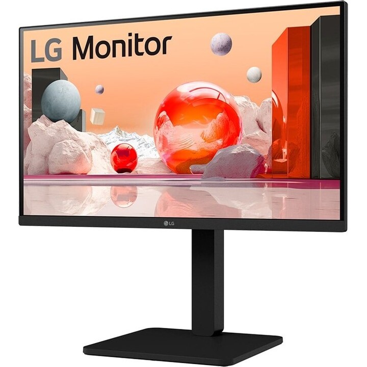 Monitor LG 24BA560-T de 24 polegadas Full HD IPS, 100 Hz, HDMI, DisplayPort, preto