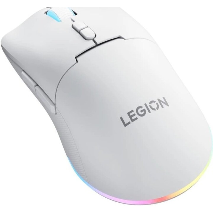 Souris de jeu sans fil Lenovo Legion M220 GY51V60437 avec éclairage RVB, 5 000 DPI, couleur « Glacier White »