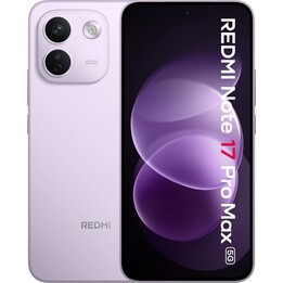 Xiaomi Redmi Note 17 Pro Max 5G, 8 GB, 256 GB, ecrã AMOLED de 6,83 polegadas, bateria de 10 000 mAh, roxo