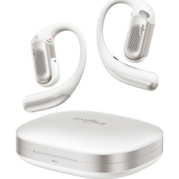 Auscultadores Shokz OpenFit Pro brancos com design aberto e Bluetooth 5.3, 12 horas (50 horas com o estojo)
