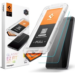 Spigen EZ Fit Tempered Glass Clear Screen Protector with Mounting Frame for Samsung Galaxy S26 (2-Pack)