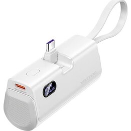 Powerbank Vention FHQW0 da 4800 mAh/22,5 W/bianco