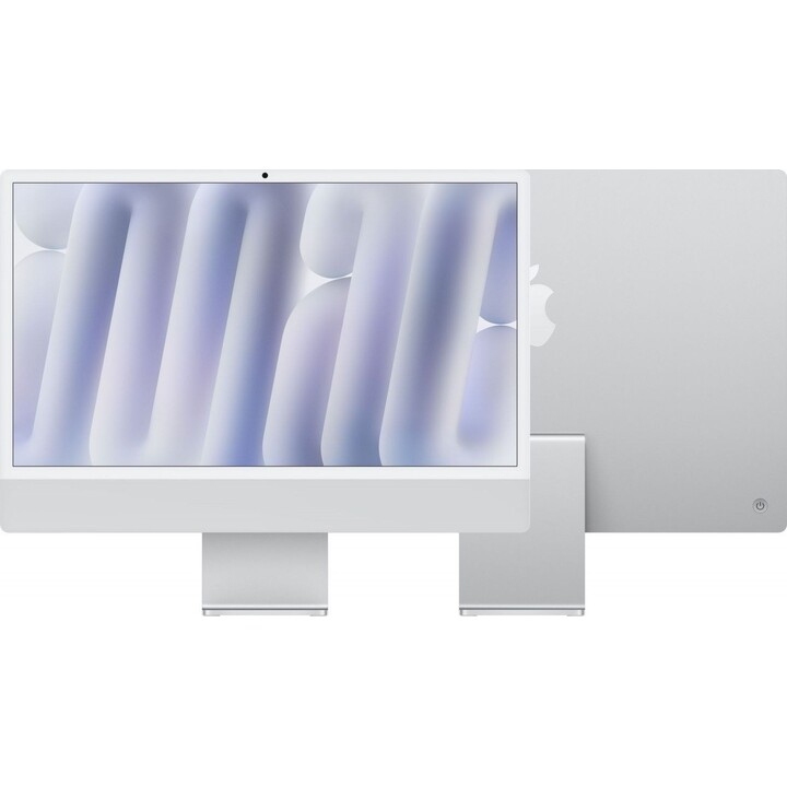 iMac de 24 polegadas: M4 8/8, 16 GB, SSD de 256 GB - Prateado
