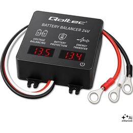 Balanceador de voltaje para baterías de 24 V, 2 x 12 V, 5 A, LED