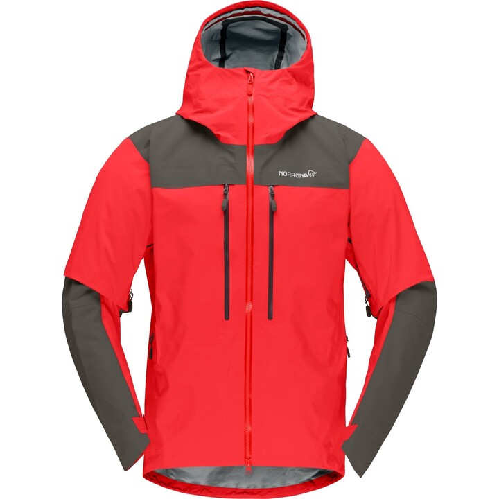 Chaqueta Norrona Trollveggen GORE-TEX Pro Light 670094, color «Flame Scarlet», talla M