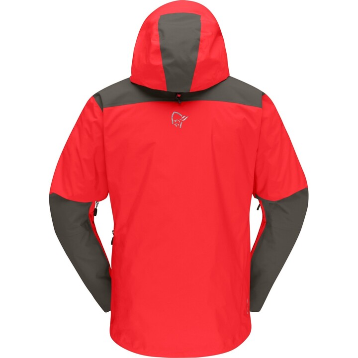 Chaqueta Norrona Trollveggen GORE-TEX Pro Light 670094, color «Flame Scarlet», talla M