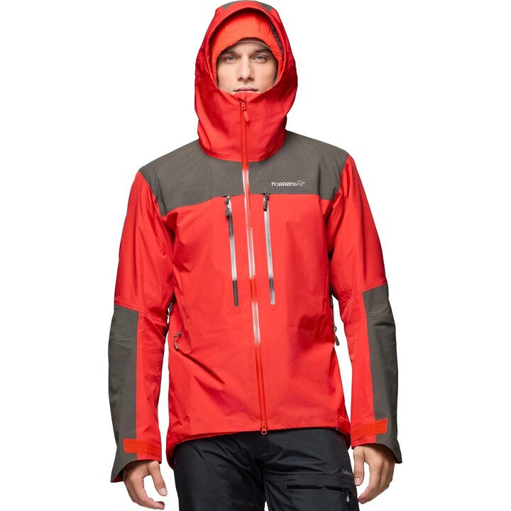 Chaqueta Norrona Trollveggen GORE-TEX Pro Light 670094, color «Flame Scarlet», talla M