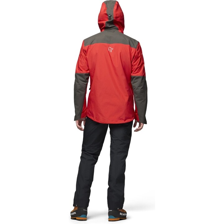 Chaqueta Norrona Trollveggen GORE-TEX Pro Light 670094, color «Flame Scarlet», talla M