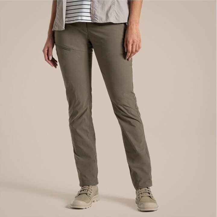 Pantalones Craghoppers NosiLife Pro III para mujer 626365, verde oliva silvestre, talla L