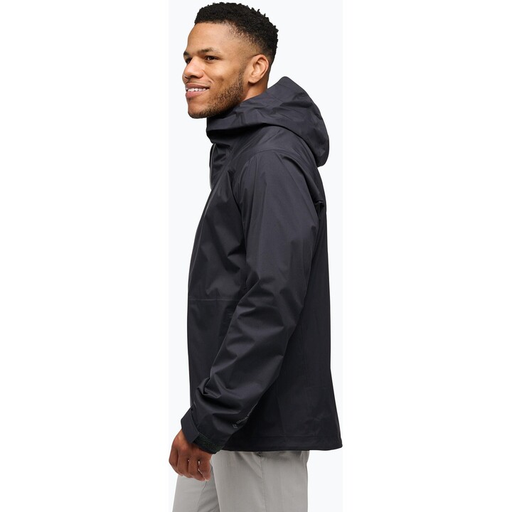 Chaqueta impermeable Black Diamond Fineline Stretch 591454, negra, talla XL