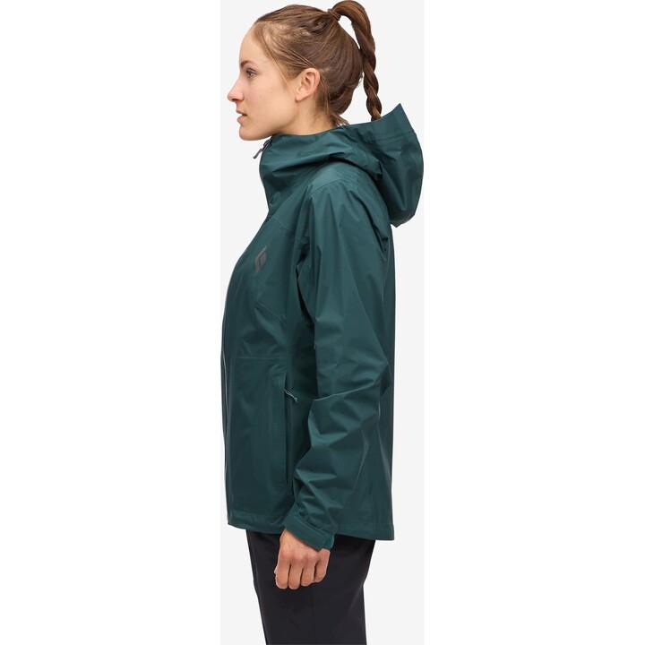 Chaqueta Black Diamond Fineline Stretch Shell para mujer 591309, color Deep Woods, talla L