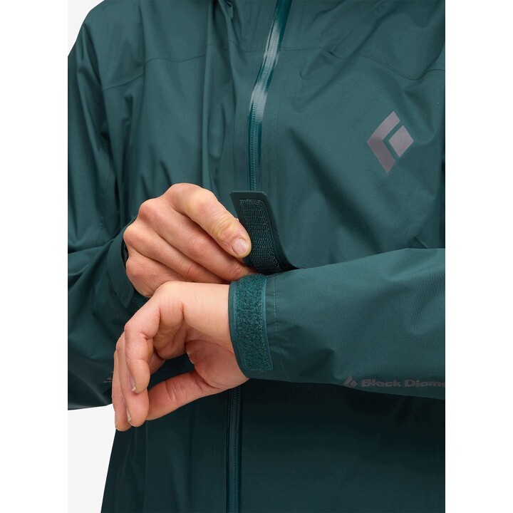 Chaqueta Black Diamond Fineline Stretch Shell para mujer 591309, color Deep Woods, talla L