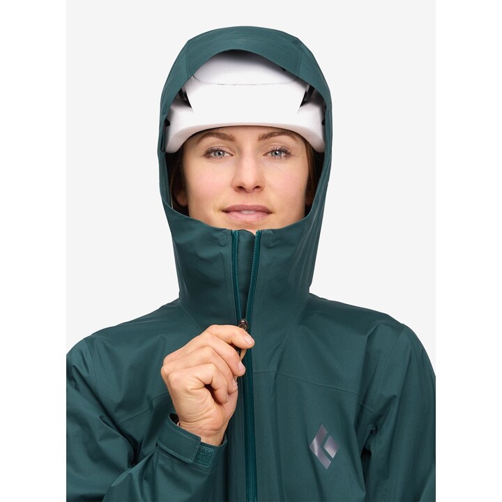 Chaqueta Black Diamond Fineline Stretch Shell para mujer 591309, color Deep Woods, talla L