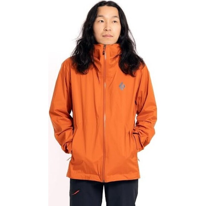 Chaqueta impermeable Black Diamond Fineline Stretch 699444, color azafrán, talla M