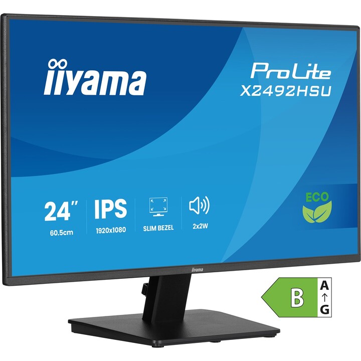 iiyama ProLite X2492HSU-B1 Computerbildschirm 60,5 cm (23.8") 1920 x 1080 Pixel Full HD LED Schwarz