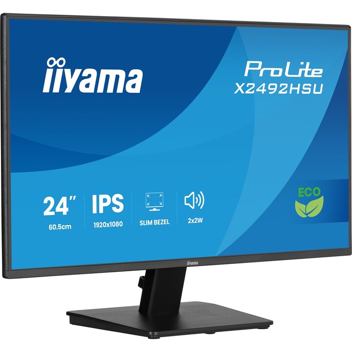 iiyama ProLite X2492HSU-B1 PC display 60.5 cm (23.8") 1920 x 1080 pixels Full HD LED Black