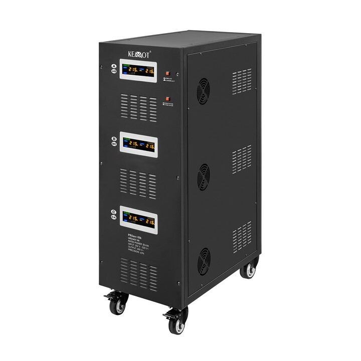 Regulador automático de voltaje trifásico KEMOT PROavr-50k