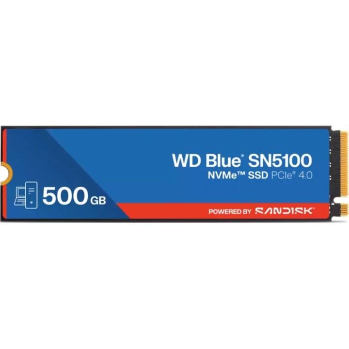 Western Digital WD Blue SN5100 WDS500G5B0E-00CPE0 SSD M.2 NVMe da 500 GB a 6600 MB/s