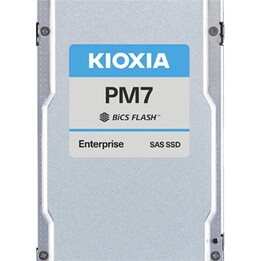 Kioxia KPM7VRUG7T68 Série PM6-R SSD empresarial SAS de 2,5 polegadas a 24 Gb/s, 7,68 TB DWPD, 1 SED