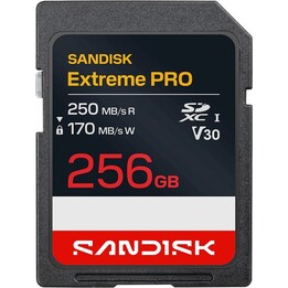 Cartão de memória SanDisk Extreme PRO SDSDXXJ-256G-GSCIN SDXC UHS-I de 256 GB