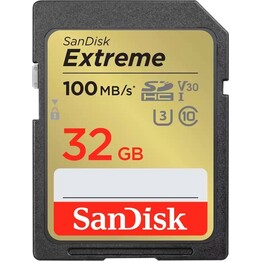 Cartão de memória SanDisk Extreme SDSDXGN-032G-GNCIN SDHC UHS-I de 32 GB