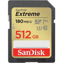 Carte mémoire SanDisk Extreme SDSDXGN-512G-GNCIN SDXC UHS-I, 512 Go