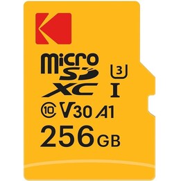 Tarjeta de memoria microSDXC UHS-I U3 Kodak Ultra EKMSDM256GXC10HPRK de 256 GB
