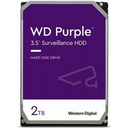 Disco rigido per videosorveglianza Western Digital Purple WD23PURZ da 3,5 pollici, SATA III, 6 Gb/s, 2 TB