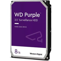 Disco duro Western Digital Purple WD85PURZ para videovigilancia, 3,5", SATA 6 Gb/s, 256 MB, 8 TB