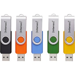 Intenso Office Line 3543575 USB 3.2 Gen 1x1 Flash Drive 16GB 5-Pack Black