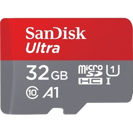 Carte microSDHC UHS-I SanDisk Ultra SDSQUNR-032G-GN6TA de 32 Go avec adaptateur