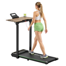 Akluer P3-D adjustable height desk treadmill black