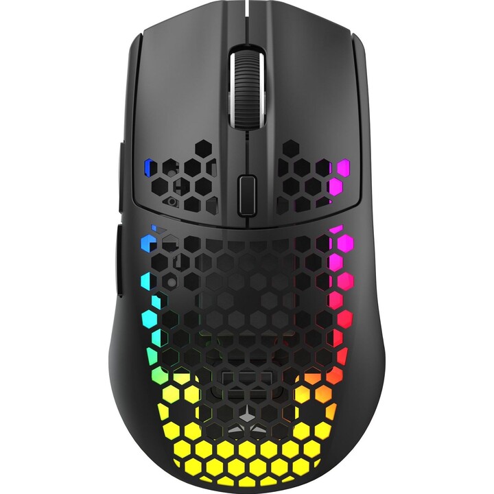 White Shark WGM-5020 CADOR ratón gaming inalámbrico panal negro