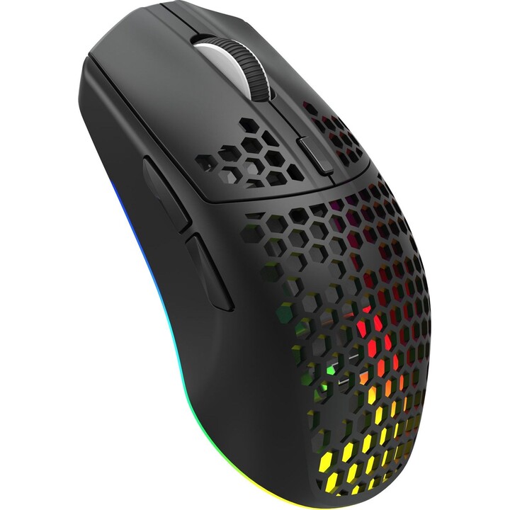 White Shark WGM-5020 CADOR ratón gaming inalámbrico panal negro