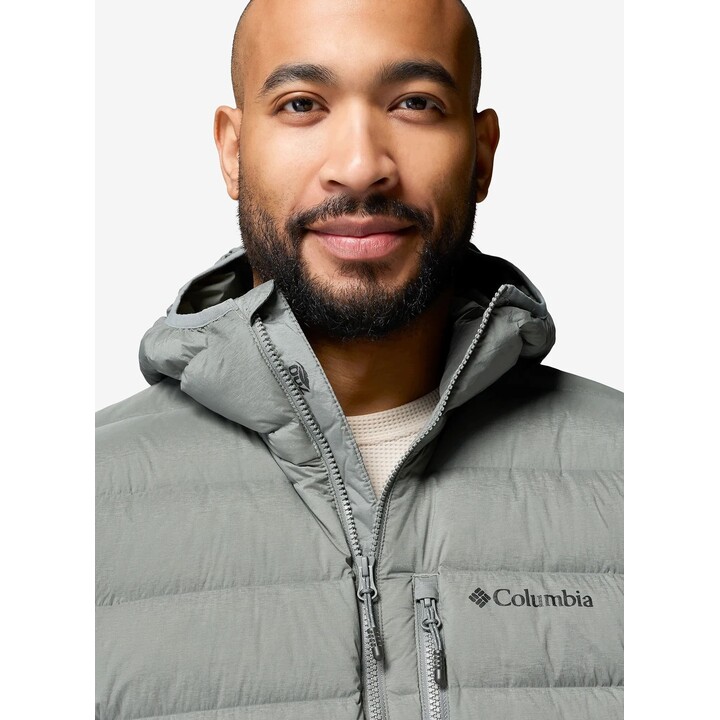 Chaqueta con capucha Columbia Drift Peak Stretch Down, 759825, verde salvia Sedona, talla M