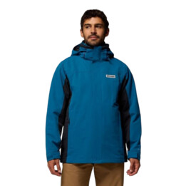 Columbia Bugaboo IV Fleece Interchange 3-in-1 Jacket 759894 Phoenix Blue Black Large